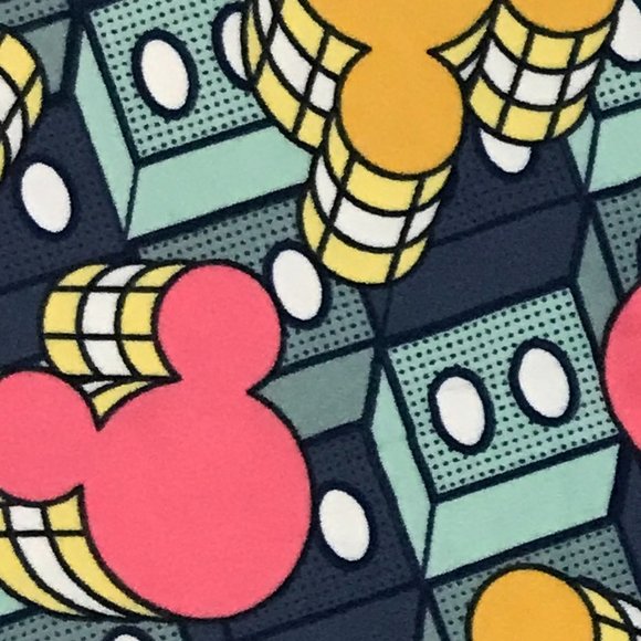 LuLaRoe TC Disney Leggings Mickey Mouse Tall & Curvy BRAND NEW PLUS - Picture 2 of 4